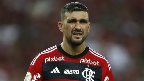 Arrascaeta vs Palmeiras. (Photo by Wagner Meier/Getty Images)