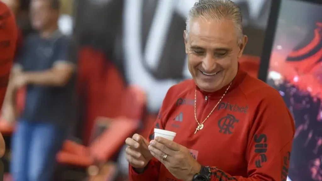 Tite: técnico fez elogios públicos ao gringo (Foto: Marcelo Cortes / Flamengo / Divulgação)