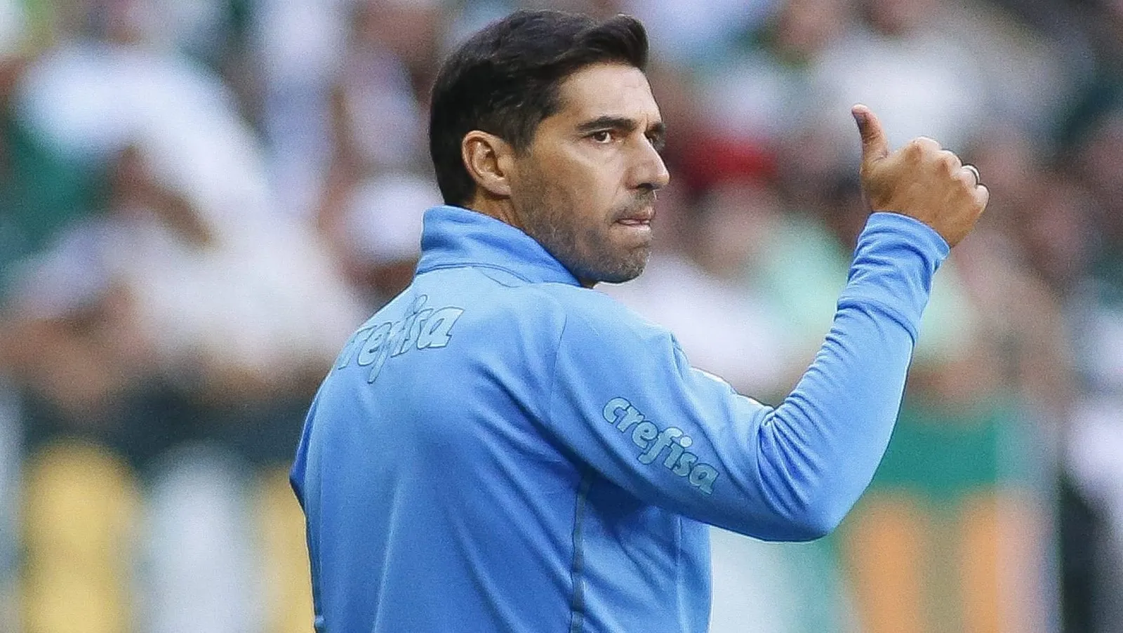 Abel Ferreira na partida diante do Cuiabá (Foto: Miguel Schincariol/Getty Images)