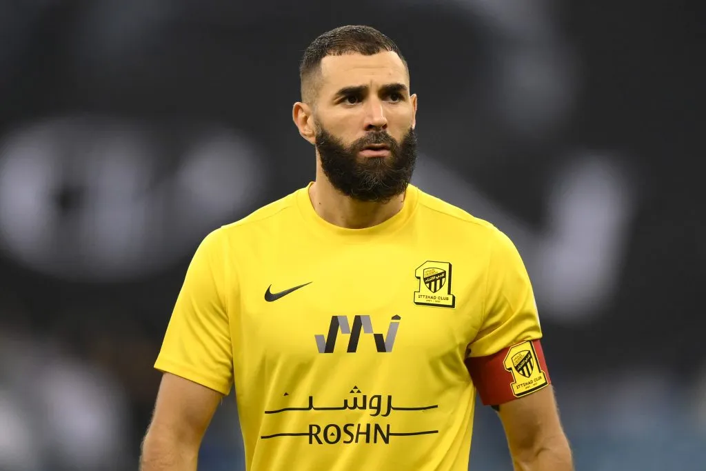 Benzema em ação pelo Al Ittihad – (Photo by Justin Setterfield/Getty Images)