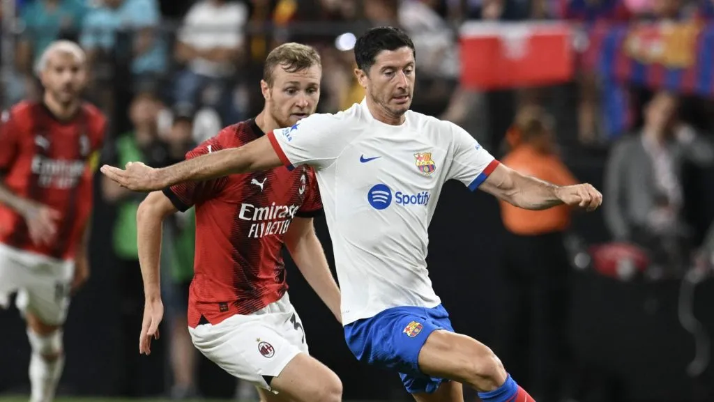 Barcelona já busca substituto: Lewandowski atrai interesse de nova potência e pode deixar o clube catalão (Photo by Candice Ward/Getty Images)