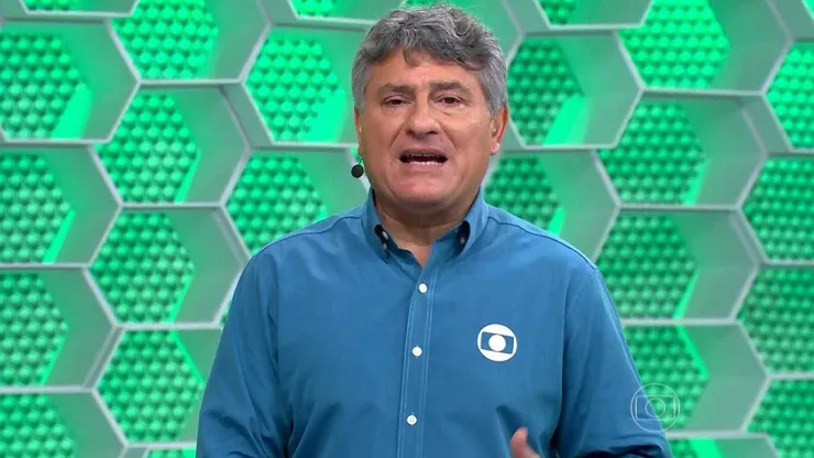 Cleber Machado faz alerta sobre o Corinthians. Foto: Globo