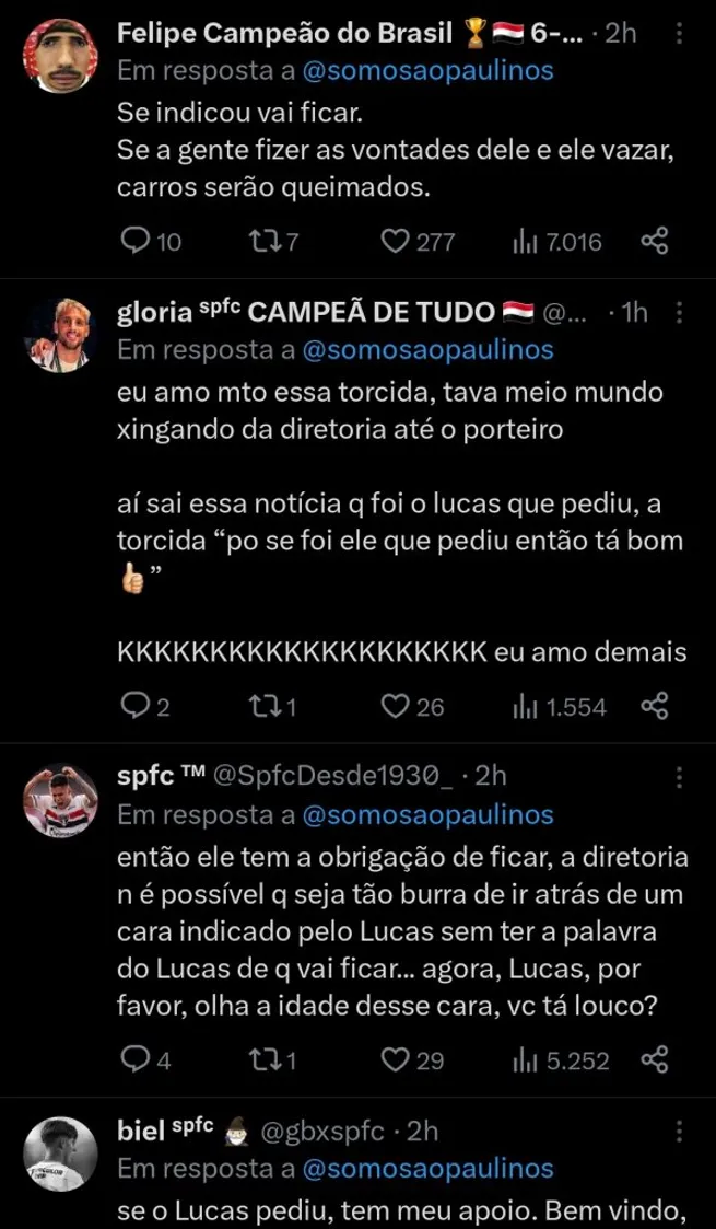 Repercussão via Twitter