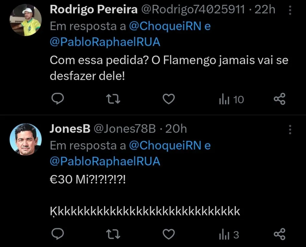 Repercussão via Twitter