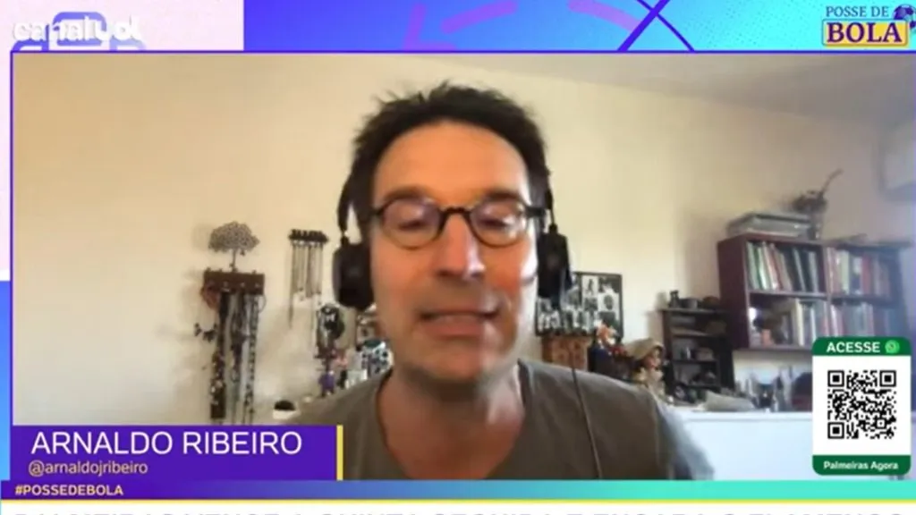 Arnaldo Ribeiro: comentarista (Foto: Reprodução/YouTube)
