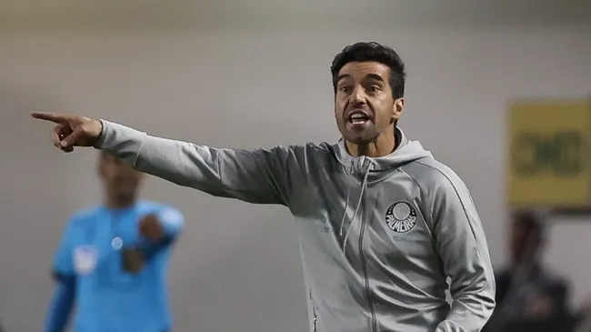 Abel Ferreira: técnico foi alvo de críticas (Foto: Cesar Greco/Palmeiras/Divulgação)