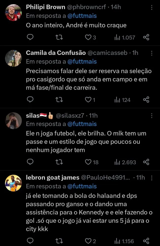 Torcida quer André titular na Seleção Brasileira