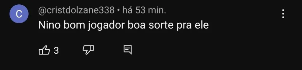 Repercussão dos torcedores do Fluminense via YouTube