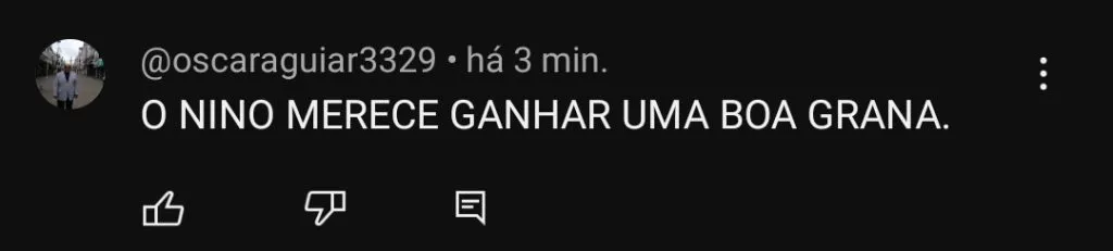 Repercussão dos torcedores do Fluminense via YouTube