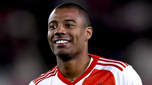 De La Cruz em ação pelo River. (Photo by Marcelo Endelli/Getty Images)