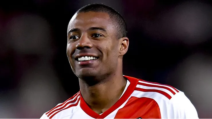 De La Cruz em ação pelo River. (Photo by Marcelo Endelli/Getty Images)