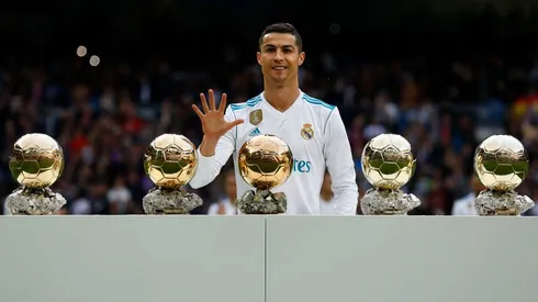 Cristiano Ronaldo tem cinco Bolas de Ouro. Gonzalo Arroyo Moreno/Getty Images