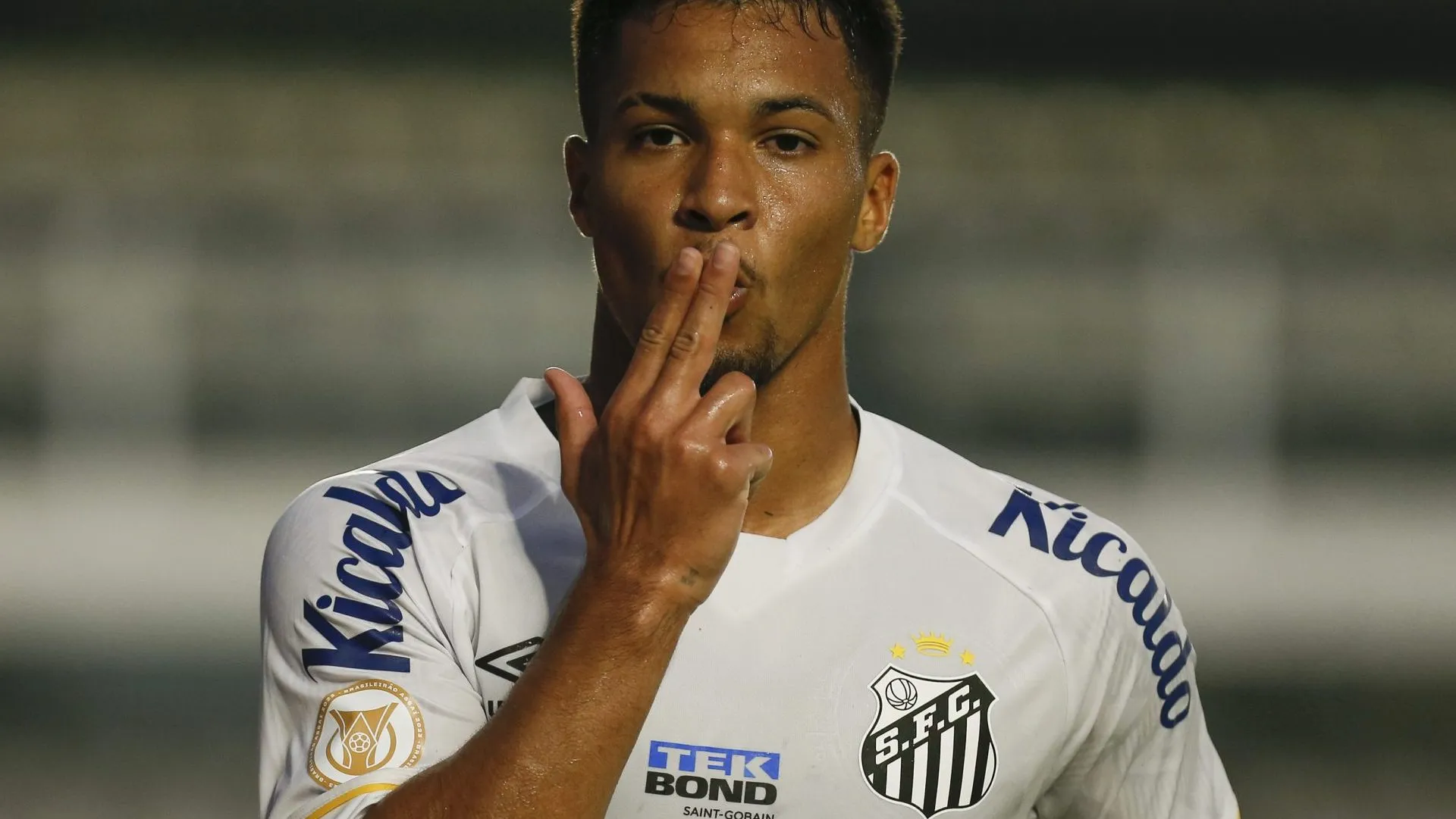 Marcos Leonardo, alvo de gigantes do futebol europeu. (Photo by Ricardo Moreira/Getty Images)