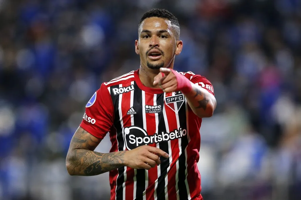 Luciano, atacante do São Paulo. (Photo by Marcelo Hernandez/Getty Images)