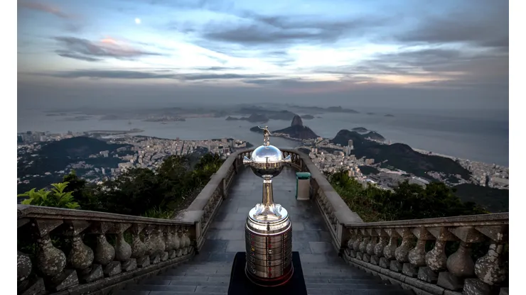 Conmebol faz ensaio com a Taça da Libertadores nos pontos turísticos do Rio de Janeiro. Foto: Divulgação