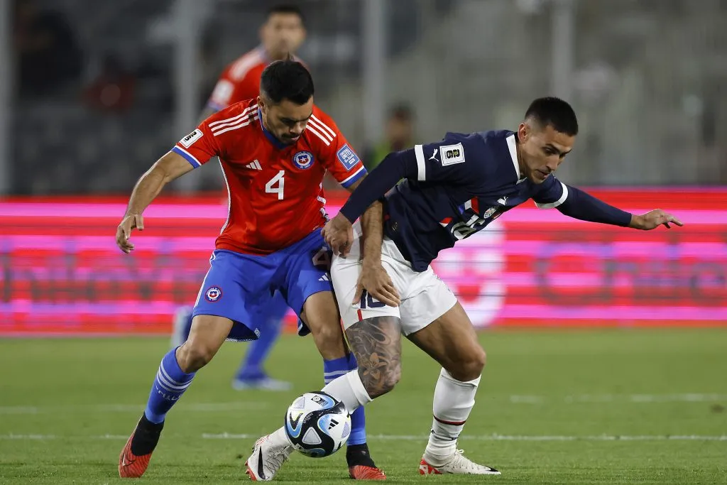 Matías Rojas pela Seleção do Paraguai. (Photo by Marcelo Hernandez/Getty Images)