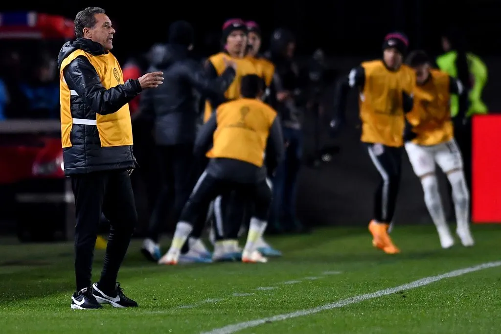 Luxa pelo Corinthians. (Photo by Marcelo Endelli/Getty Images)