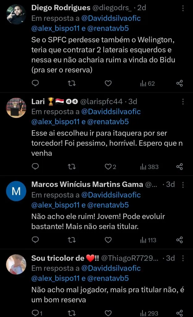 Repercussão via Twitter