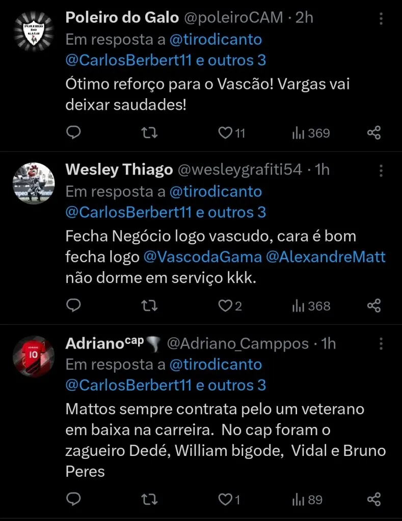 Repercussão via Twitter