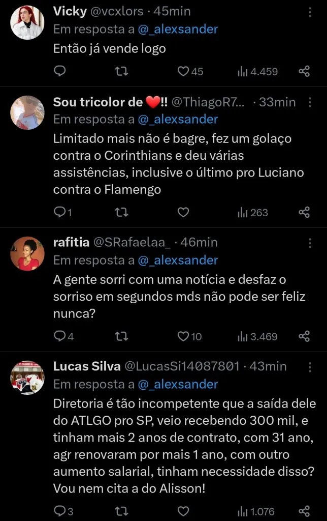Repercussão via Twitter