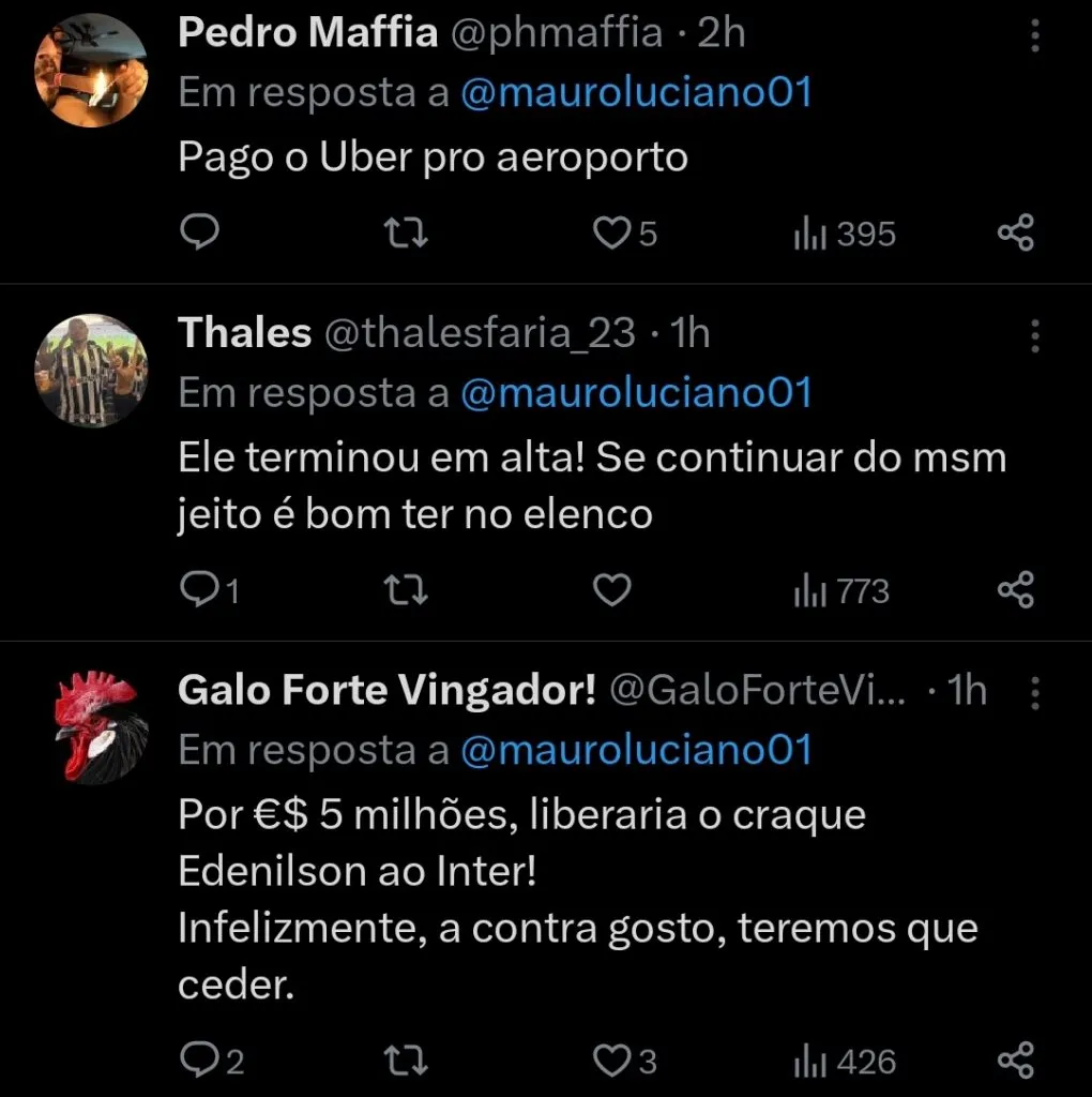 Repercussão via Twitter