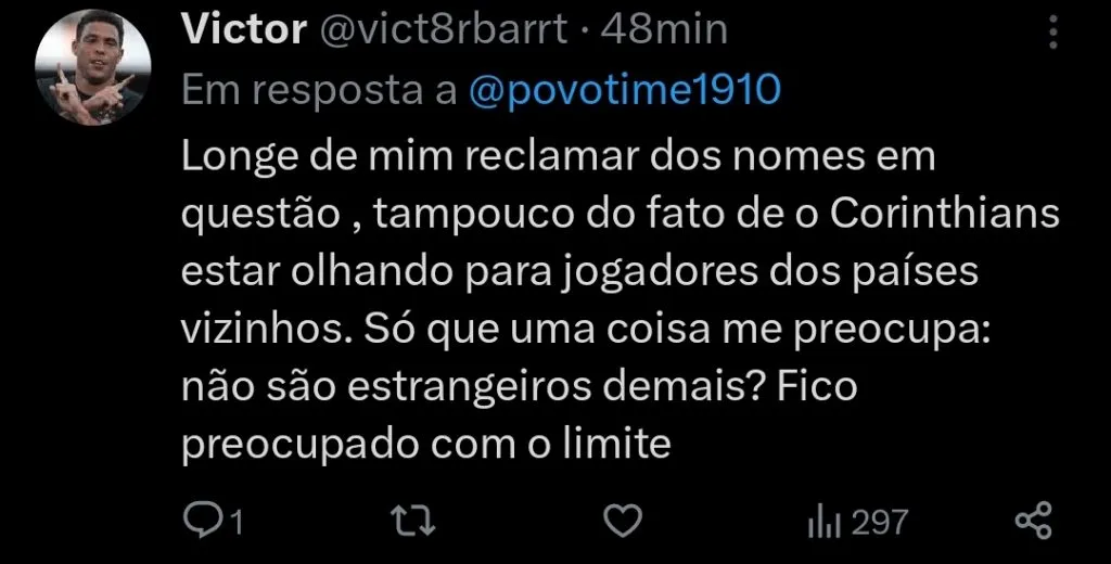 Repercussão via Twitter
