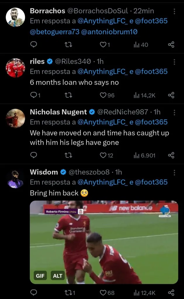 Repercussão via Twitter