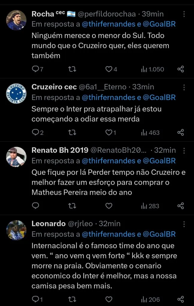 Repercussão via Twitter