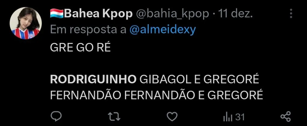 Repercussão via Twitter