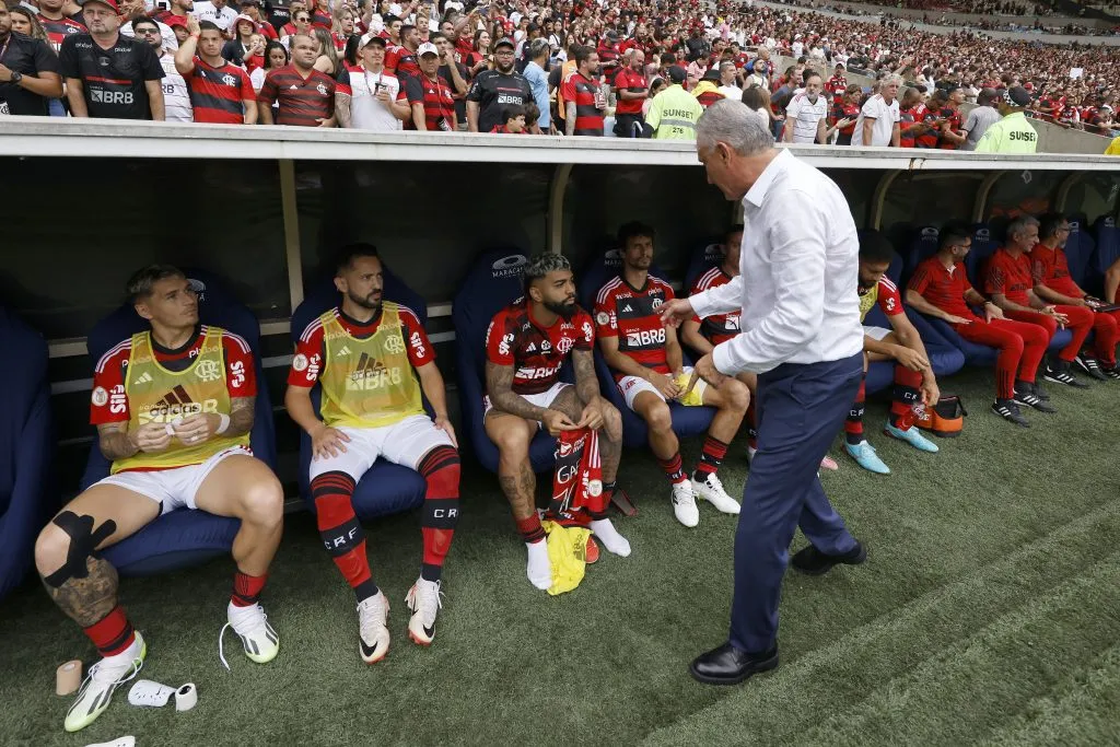 Tite não usa Gabigol col frequência. Foto: Wagner Meier/Getty Images