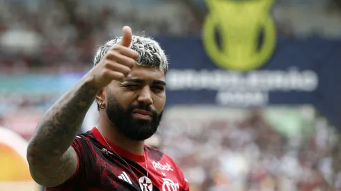 RIO DE JANEIRO, BRAZIL - OCTOBER 22: Gabriel Barbosa of Flamengo prior the match between Flamengo and Vasco Da Gama as part of Brasileirao 2023 at Maracana Stadium on October 22, 2023 in Rio de Janeiro, Brazil. (Photo by Wagner Meier/Getty Images)