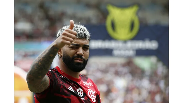 RIO DE JANEIRO, BRAZIL - OCTOBER 22: Gabriel Barbosa of Flamengo prior the match between Flamengo and Vasco Da Gama as part of Brasileirao 2023 at Maracana Stadium on October 22, 2023 in Rio de Janeiro, Brazil. (Photo by Wagner Meier/Getty Images)