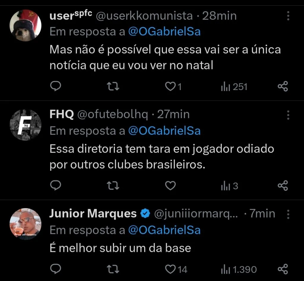 Repercussão via Twitter