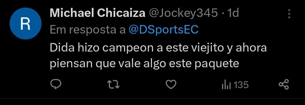 Repercussão via Twitter