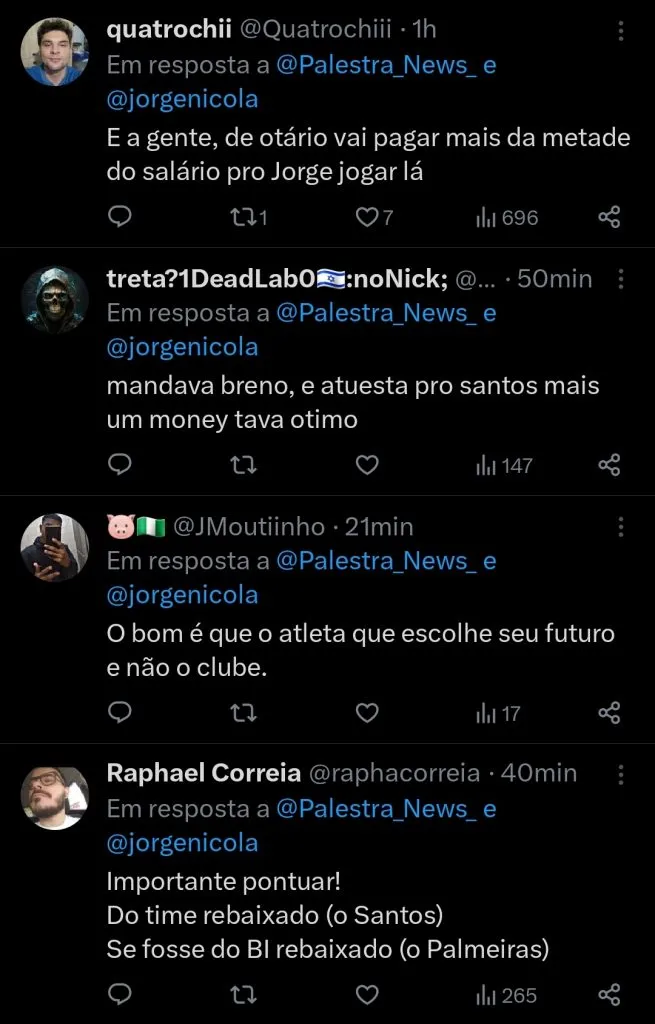 Repercussão via Twitter