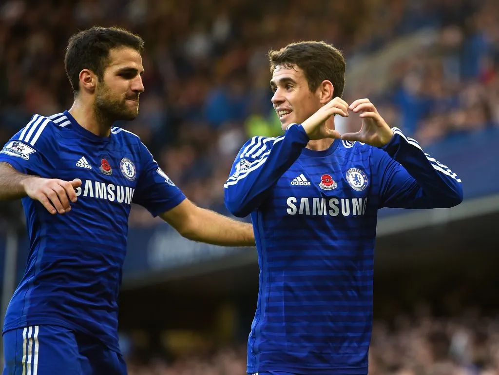 Oscar pelo Chelsea.  (Photo by Mike Hewitt/Getty Images)