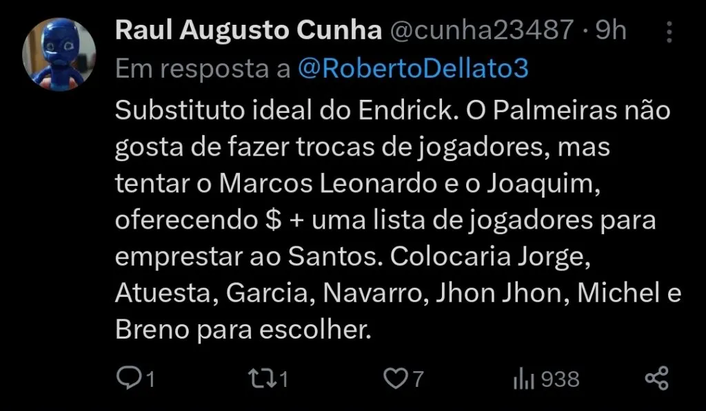 Repercussão via Twitter