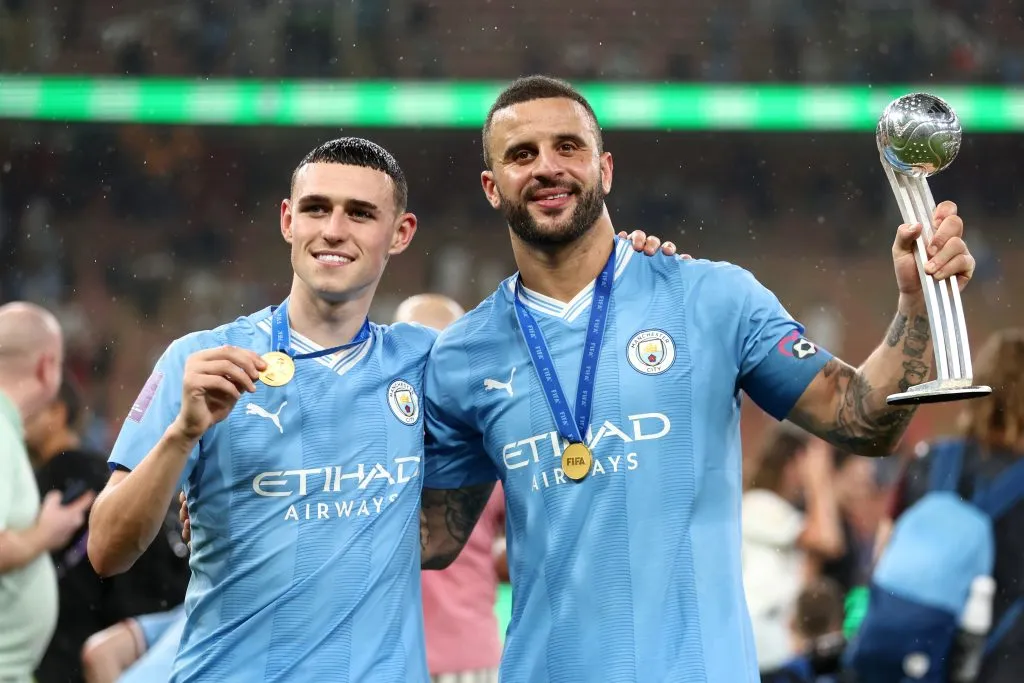 Walker e Foden.(Photo by Francois Nel/Getty Images)