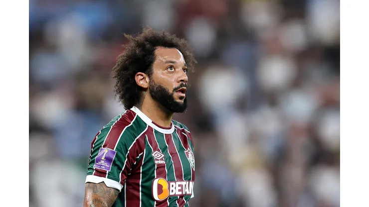 JEDDAH, SAUDI ARABIA - DECEMBER 22: Marcelo of Fluminense looks on during the FIFA Club World Cup Saudi Arabia 2023 Final between Manchester City and Fluminense at King Abdullah Sports City on December 22, 2023 in Jeddah, Saudi Arabia. (Photo by Francois Nel/Getty Images)