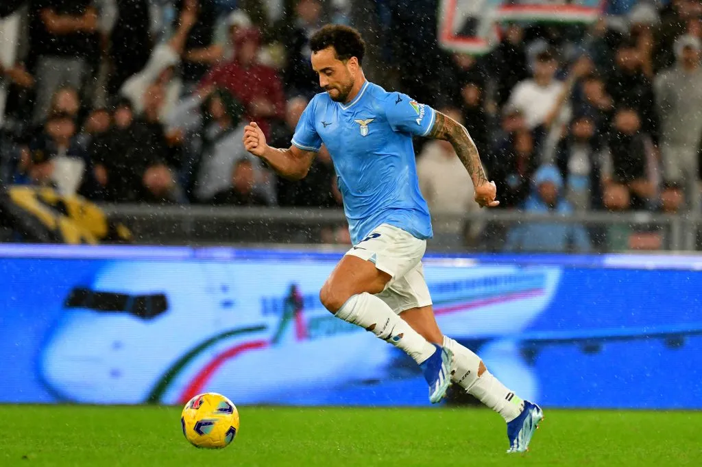 Felipe em ação pela Lazio (Photo by Marco Rosi – SS Lazio/Getty Images)