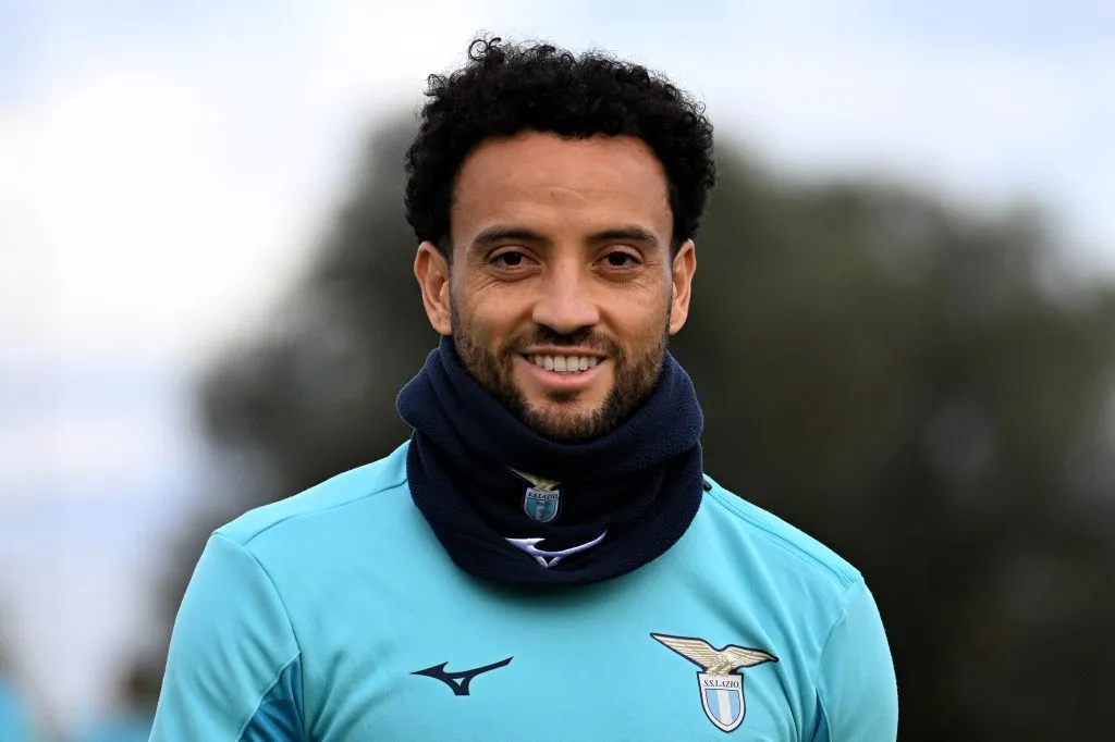Felipe Anderson durante o treinamento (Photo by Marco Rosi – SS Lazio/Getty Images)