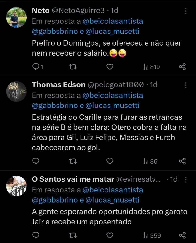 Repercussão via Twitter