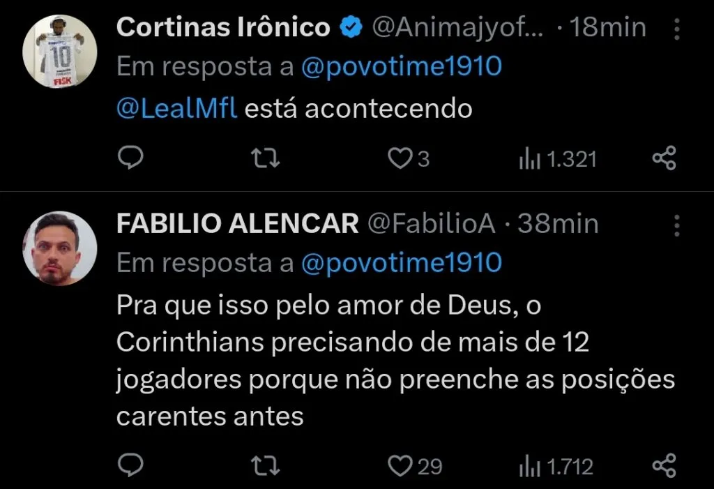 Repercussão via Twitter