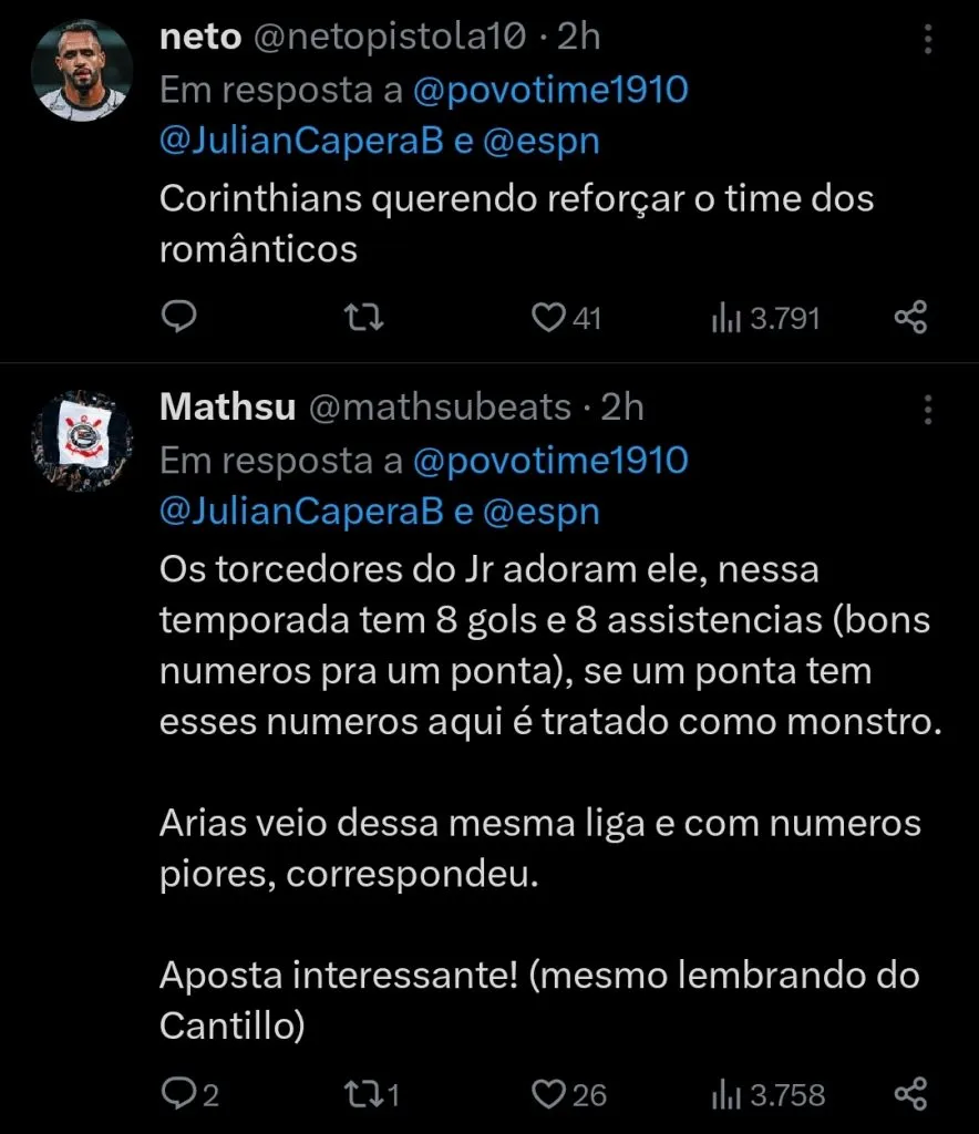 Repercussão via Twitter