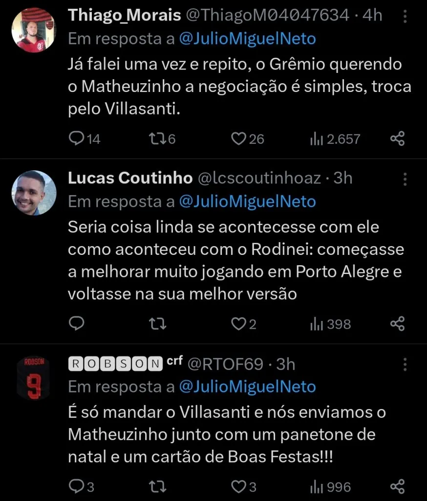 Repercussão via Twitter