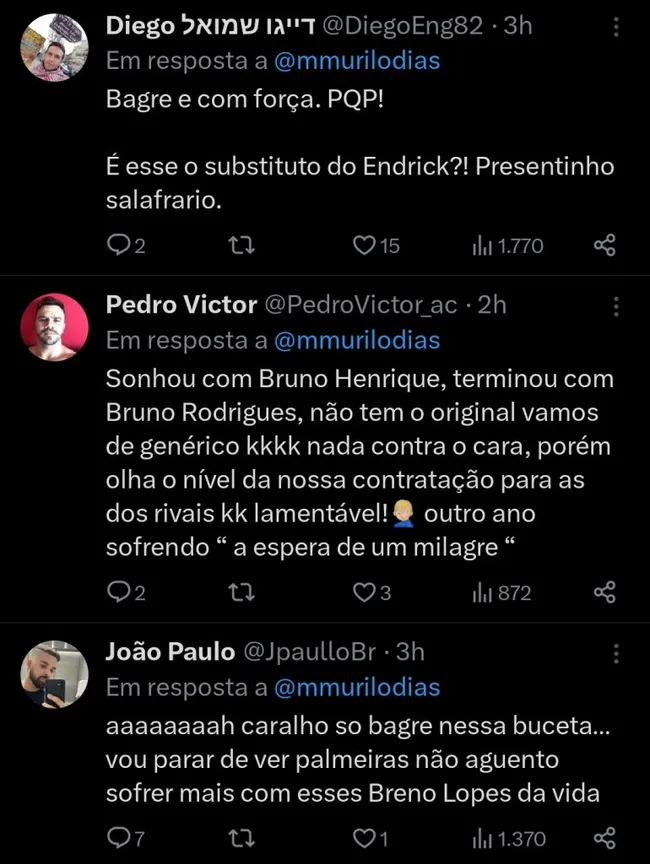 Repercussão via Twitter