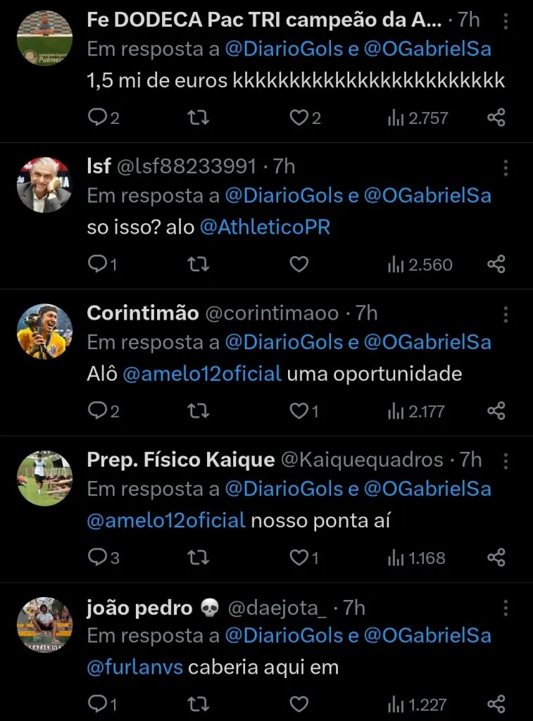 Repercussão via Twitter