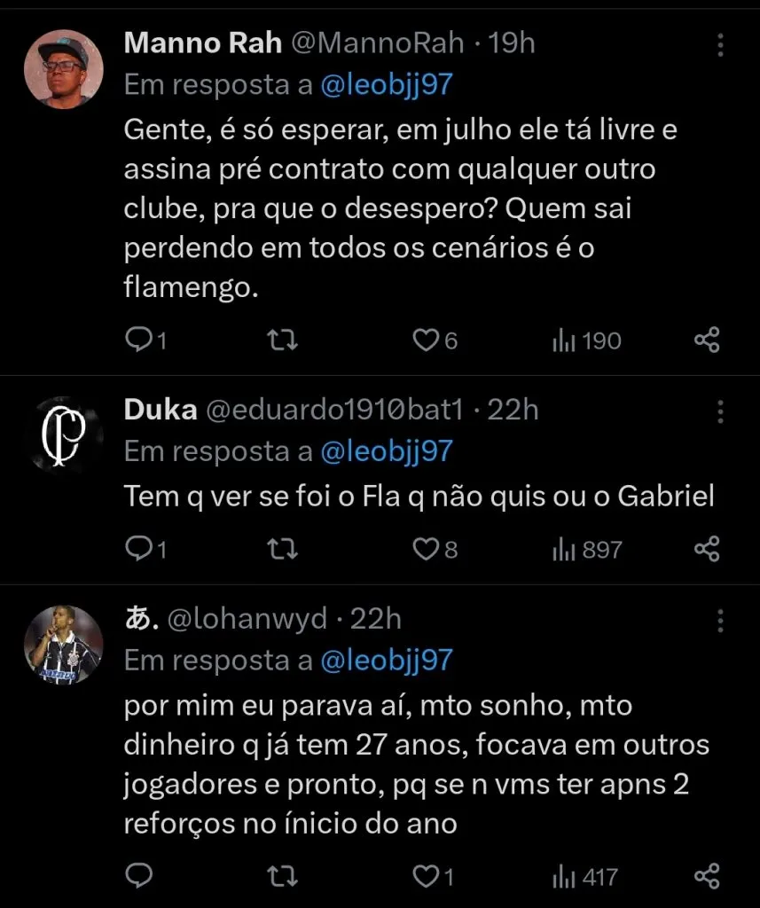 Repercussão via Twitter