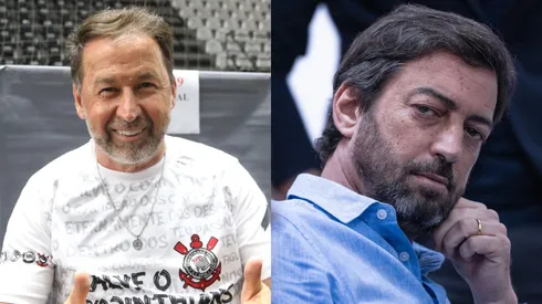 Augusto Melo e Duílio Monteiro Alves lado a lado. Foto Esq.: Reprodução/Acervo Pessoal e Foto Dir.: Ettore Chiereguini/AGIF