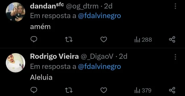 Repercussão via Twitter